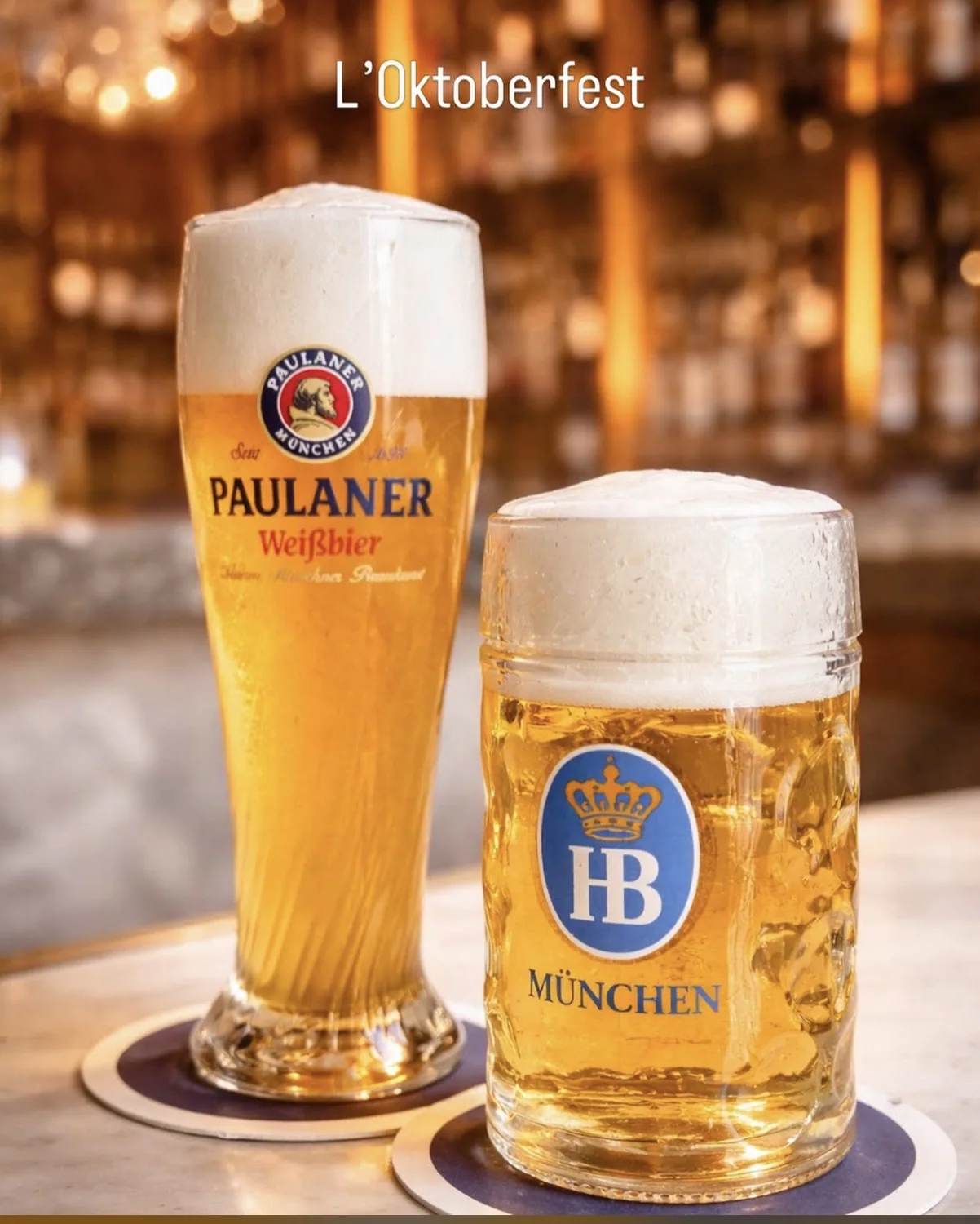 Bières Paulaner et Hofbräu München